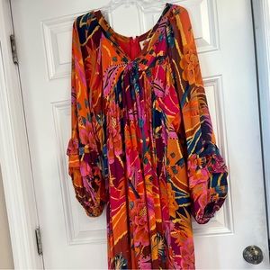 Farm Rio vintage wave maxi dress